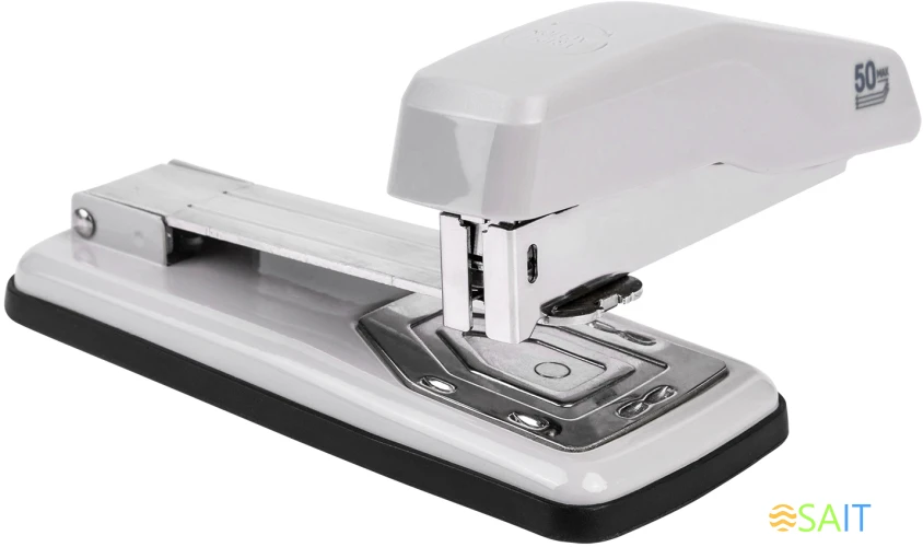 Степлер Deli E0414S/GREY E0414S 24/6 24/8 26/6 (25листов) серый 50скоб металл/пластик коробка