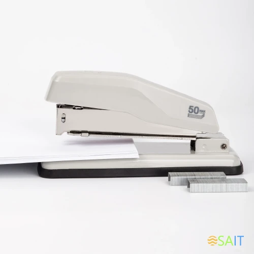 Степлер Deli E0414S/GREY E0414S 24/6 24/8 26/6 (25листов) серый 50скоб металл/пластик коробка