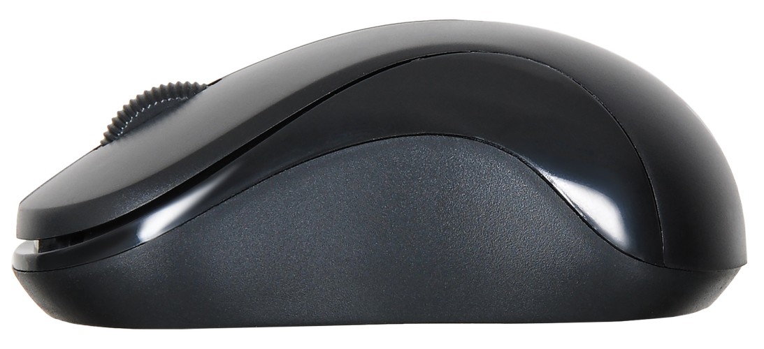 Мышь Оклик 605SW черный оптическая 1200dpi беспров. USB для ноутбука 3but (384108)