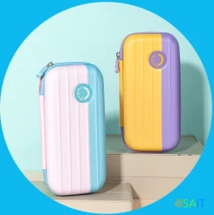 Пенал Deli BC288B Pupal ассорти 1отд. 230x110x55мм EVA