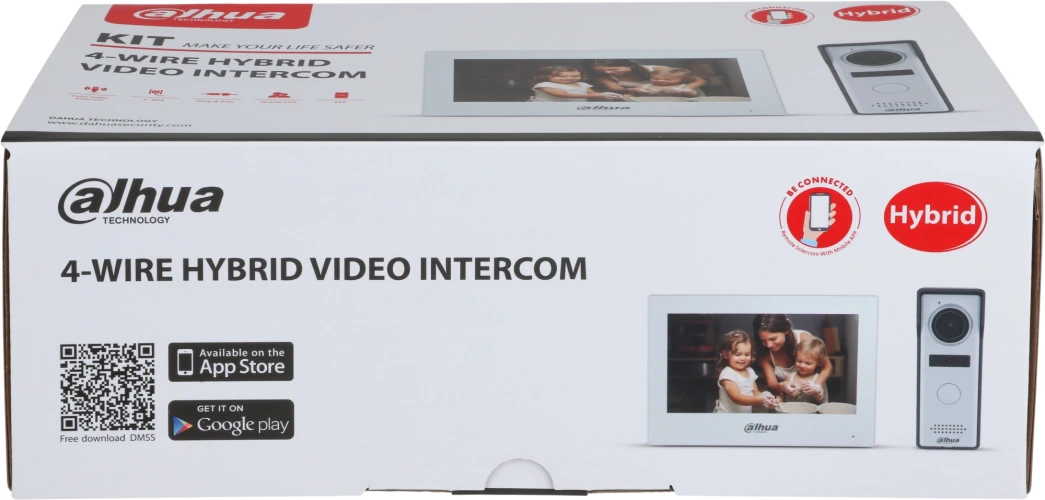 Комплект домофона Dahua DHI-KTH01 белый