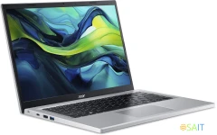 Ноутбук Acer Aspire Go AG14-31P-P7CL N-series N200 8Gb SSD512Gb Intel UHD Graphics 14" IPS WUXGA (1920x1200) noOS silver WiFi BT Cam (NX.KXECD.003)