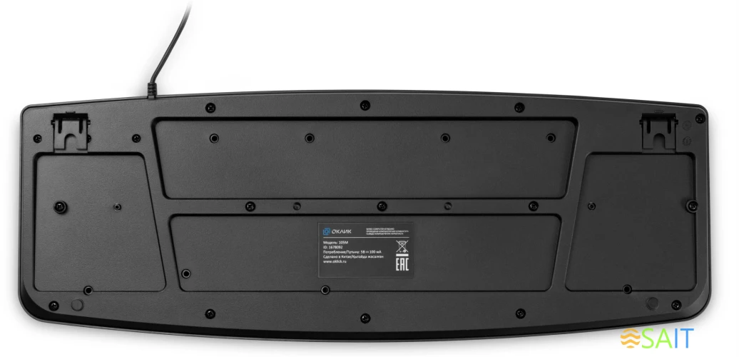 Клавиатура Оклик 105M черный USB (1678092)