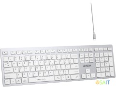 Клавиатура A4Tech Fstyler FBX50C белый USB беспроводная BT/Radio slim Multimedia (FBX50C WHITE)