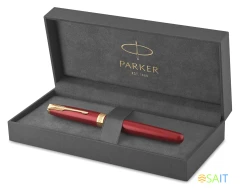 Ручка роллер Parker Sonnet Core T539 (1931475) LaqRed GT F черн. черн. подар.кор.