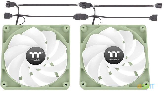 Вентилятор для корпуса Thermaltake CT120 Sync Matcha Reverse ARGB 120х120x25 зеленый 4-pin 31.2дБ (упак.:2шт) (CL-F200-PL12MG-A) Ret