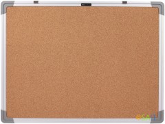 Доска пробковая Deli E39052 пробка коричневый 45x60см алюминиевая рама