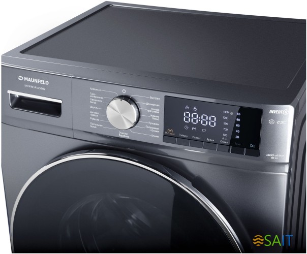 Стиральная машина Maunfeld MFWM1410SB02 класс: A+++ загр.фронтальная макс.:10кг темно-серебристый инвертор