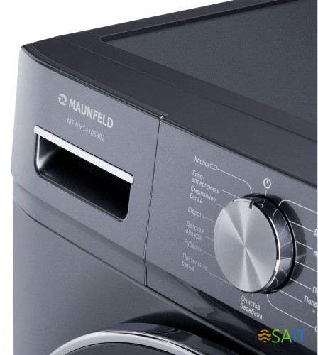 Стиральная машина Maunfeld MFWM1410SB02 класс: A+++ загр.фронтальная макс.:10кг темно-серебристый инвертор