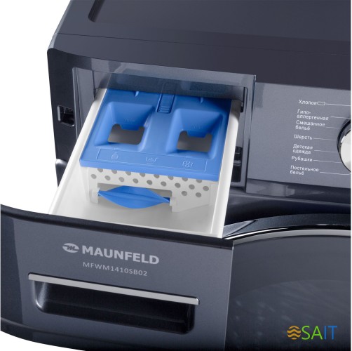 Стиральная машина Maunfeld MFWM1410SB02 класс: A+++ загр.фронтальная макс.:10кг темно-серебристый инвертор