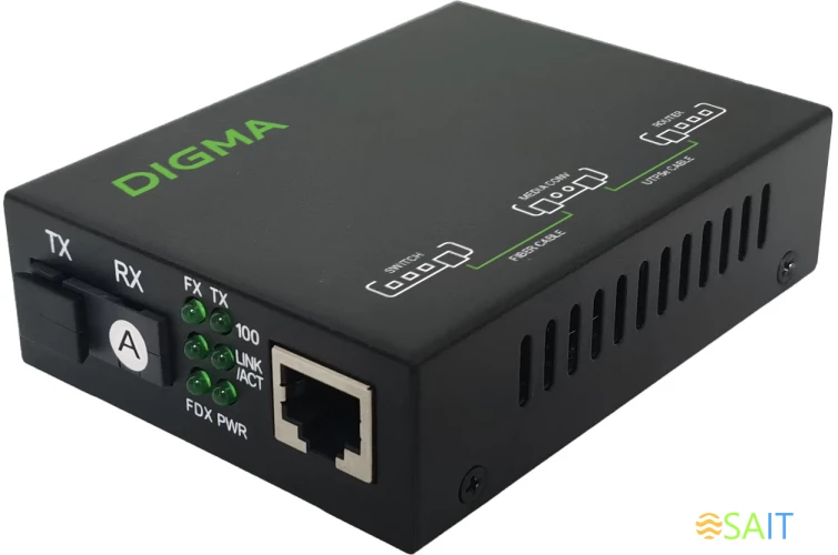 Медиаконвертер Digma DMC-1F35-20A