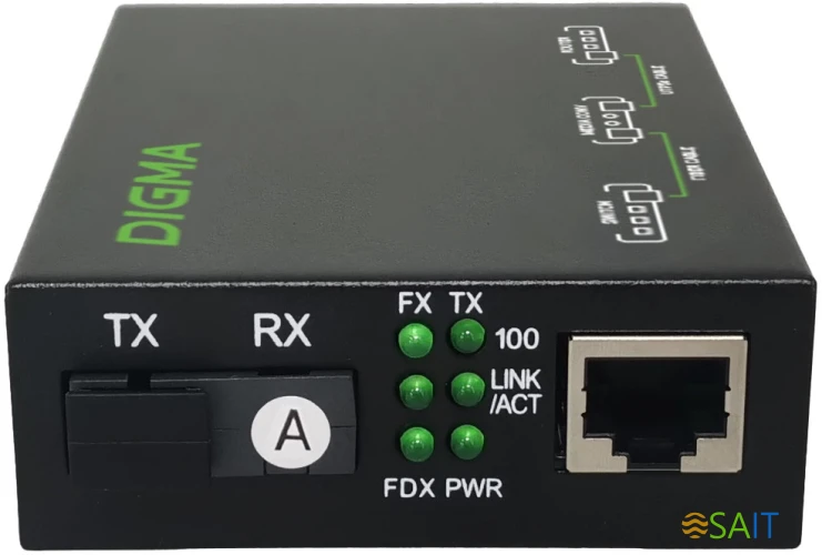 Медиаконвертер Digma DMC-1F35-20A
