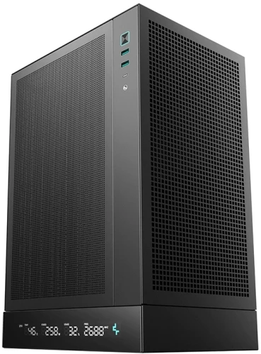 Корпус Deepcool CH170 Digital черный без БП miniITX 6x120mm 2xUSB3.0 audio bott PSU