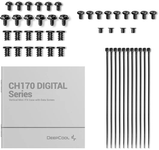 Корпус Deepcool CH170 Digital черный без БП miniITX 6x120mm 2xUSB3.0 audio bott PSU