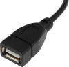 Кабель USB (f)-micro USB (m) 0.2м черный