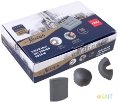 Ластик Deli EH02610 42х42х12мм серый клячка картонный дисплей