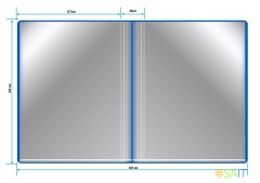 Папка с 100 прозр.вклад. Бюрократ -BPVN100BLUE A4 пластик 0.8мм торц.карм с бум. встав синий
