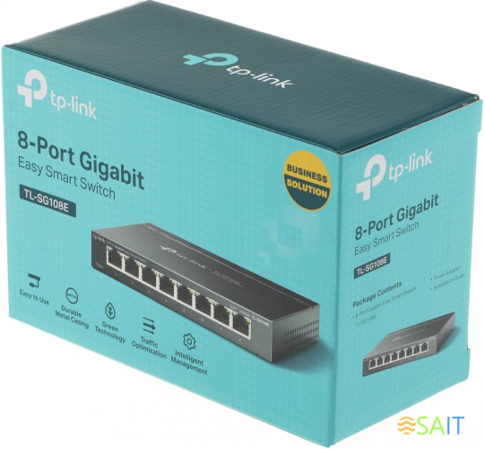 Коммутатор TP-Link TL-SG108E (L2) 8x1Гбит/с управляемый