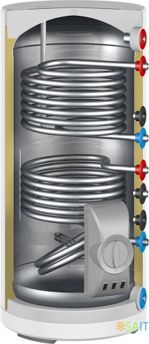 Водонагреватель Thermex IRP 200 V (combi) PRO 6кВт 200л через теплообменник напольный/белый