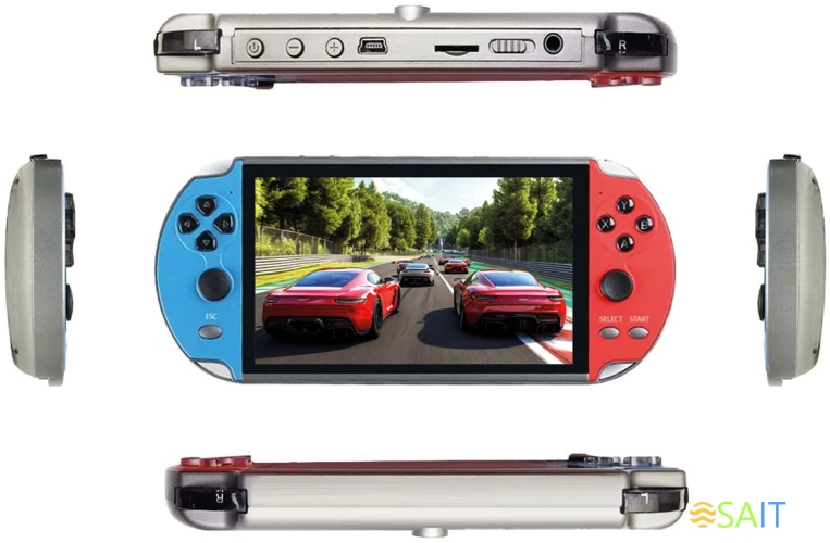 Игровая консоль KingPrice Portable X1 красный/синий