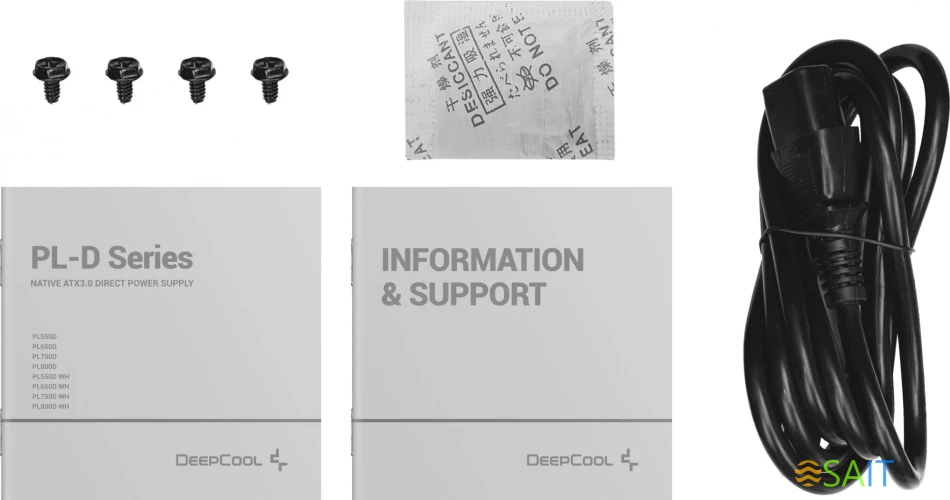 Блок питания Deepcool ATX 750W PL750D 80+ bronze (20+4pin) APFC 120mm fan 8xSATA RTL