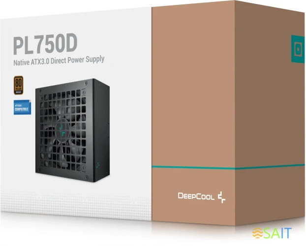 Блок питания Deepcool ATX 750W PL750D 80+ bronze (20+4pin) APFC 120mm fan 8xSATA RTL