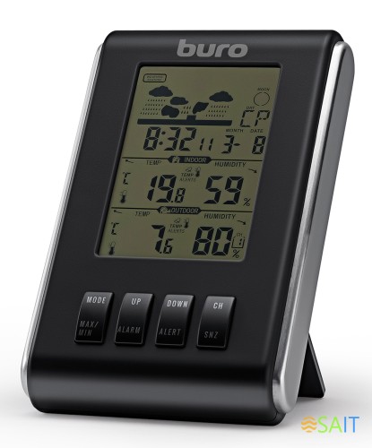 Погодная станция Buro H103G серебристый/черный