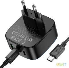 Сетевое зар./устр. Hoco CS33A 30W 3A (PD+QC) (PD30W(TYPE-C TO TYPE-C) 17536)