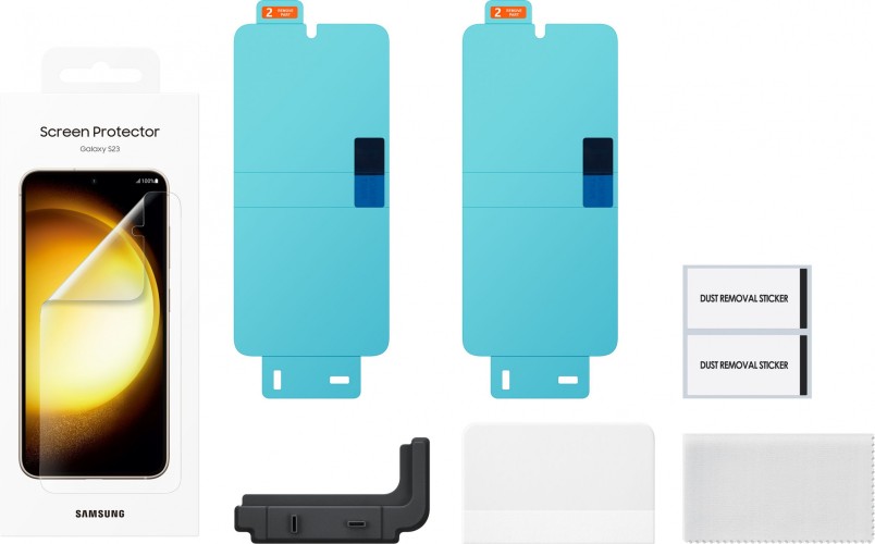 Защитная пленка для экрана Samsung прозрачный для Samsung Galaxy S23 прозрачная 2шт. (EF-US911CTEGRU)