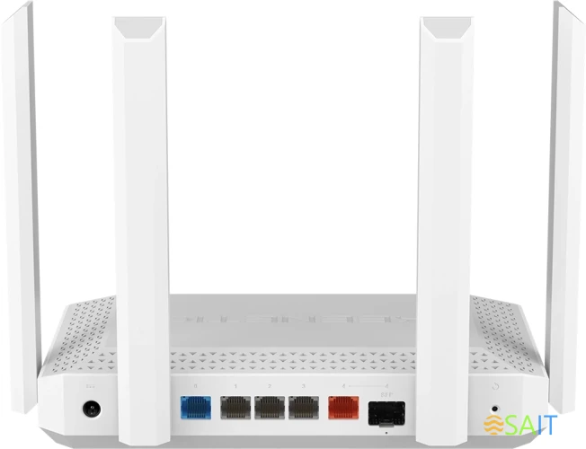 Роутер беспроводной Keenetic Giga (KN-1012) AX3000 10/100/1000BASE-TX/SFP/4g ready белый