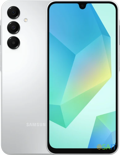 Смартфон Samsung SM-A165F Galaxy A16 128Gb 6Gb серебристый моноблок 3G 4G 6.7" 1080x2340 Android 14 50Mpix 802.11 a/b/g/n/ac NFC GPS GSM900/1800 GSM1900