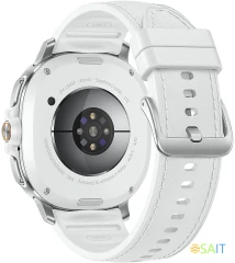 Смарт-часы Samsung Galaxy Watch 8 Classic LTE 46мм 1.34&quot; Super AMOLED корп.серебристый рем.белый (SM-L505FZWACAU)