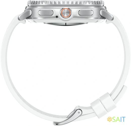 Смарт-часы Samsung Galaxy Watch 8 Classic LTE 46мм 1.34" Super AMOLED корп.серебристый рем.белый (SM-L505FZWACAU)