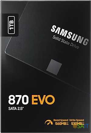 Накопитель SSD Samsung SATA-III 1TB MZ-77E1T0BW 870 EVO 2.5"