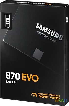 Накопитель SSD Samsung SATA-III 1TB MZ-77E1T0BW 870 EVO 2.5"