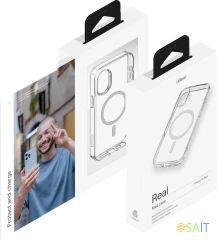 Чехол (клип-кейс) uBear для Apple iPhone 16 Plus Real with MagSafe прозрачный (CS397TT67RL-I24M)