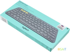 Клавиатура Logitech K380 темно-серый беспроводная BT slim Multimedia для ноутбука (920-007584)