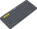Клавиатура Logitech K380 темно-серый беспроводная BT slim Multimedia для ноутбука (920-007584)