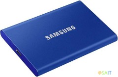 Накопитель SSD Samsung USB-C 500Gb MU-PC500H/WW T7 1.8" синий