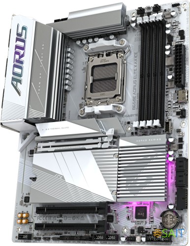 Материнская плата Gigabyte B650E AORUS ELITE X AX ICE SocketAM5 AMD B650 4xDDR5 ATX AC`97 8ch(7.1) 2.5Gg RAID+HDMI
