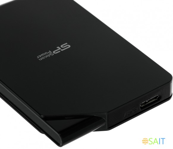 Жесткий диск Silicon Power USB 3.0 1Tb SP010TBPHDS03S3K S03 Stream 2.5" черный