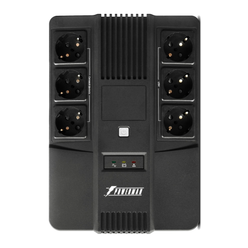 ИБП POWERMAN Brick 800, линейно-интерактивный, 800ВА, 480Вт, 3 евророзетки с резервным питанием, 3 евророзетки с фильтрацией, защита RJ45/RJ11, батарея 12В 9Ач 1 шт., 293мм х 202мм х 93мм, 5.2 кг. Powerman Brick 800