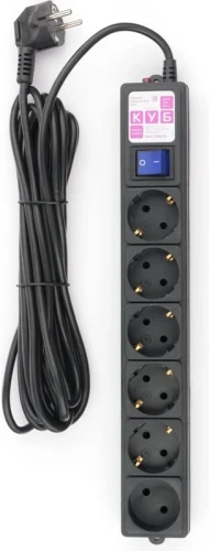 Сетевой фильтр Powercube SPG6-B2 5м (6 розеток) черный (коробка)
