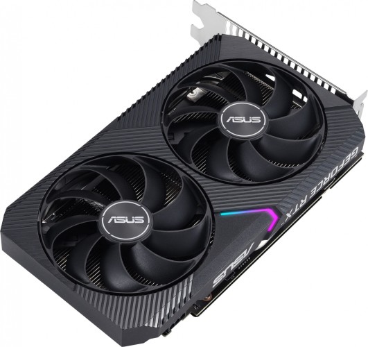 Видеокарта Asus PCI-E 4.0 DUAL-RTX3050-O8G-V2 NVIDIA GeForce RTX 3050 8Gb 128bit GDDR6 1822/14000 DVIx1 HDMIx1 DPx1 HDCP Ret