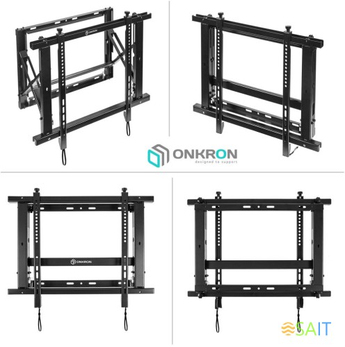 Кронштейн для телевизора Onkron PRO7M черный 40"-70" макс.45кг настенный наклонно-выдвижной