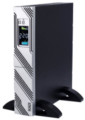 ИБП SRT-1000A, линейно-интерактивный, 1000ВА, 900Вт, LCD, Rack/Tower, 8 розеток IEC320 C13 с резервным питанием, USB, RS-232, слот под SNMP карту, EPO, защита RJ45, ШхГхВ 428х453х84мм., вес 16.8кг. Powercom Smart Rack&ampSPR-1000A LCD