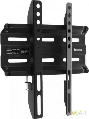Кронштейн для телевизора Hama H-118106 черный 19"-48" макс.25кг настенный фиксированный