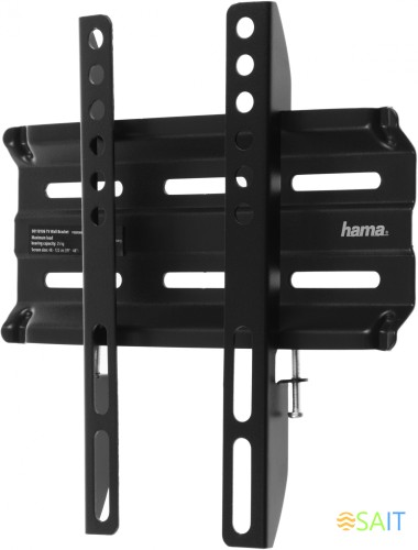 Кронштейн для телевизора Hama H-118106 черный 19"-48" макс.25кг настенный фиксированный