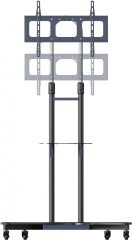 Стойка для телевизора Cactus CS-ST31 черный 37"-75" макс.81.6кг напольный мобильный