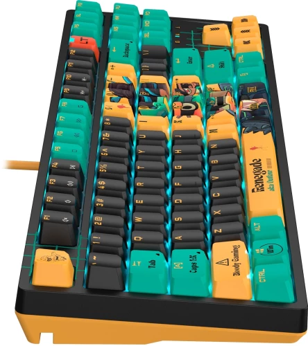 Клавиатура A4Tech Bloody AT87 Renegade механическая черный/зеленый USB for gamer LED (AT87)